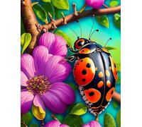 Fiori Alberi Insetti - Puzzle 500 Pezzi - puzzle Fai da te, Intrattenimento Creativo, Puzzles Classico Arte,Regalo per Adulti dai 14 anni 52 x 38 cm
