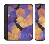Fiori Arancione Viola Viole Del Pensiero 2 Pack Auto Viaggio Essentials Rilascio Stress al Collo e Spalle per Camion Forro para Cinturon de Segurida