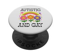Fiori Arcobaleno Cuori Autistici E Gay LGBTQ PopSockets PopGrip Adesivo