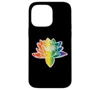 Fiori arcobaleno vibranti colorati bouquet petali fiore di loto Custodia per iPhone 14 Pro Max