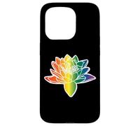 Fiori arcobaleno vibranti colorati bouquet petali fiore di loto Custodia per iPhone 15 Pro