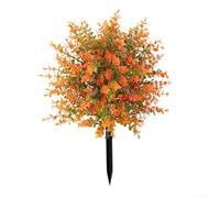 Fiori artificiali all'aperto variopinti con le punte del terreno Disposizioni floreali realistiche per la decorazione all'aperto
