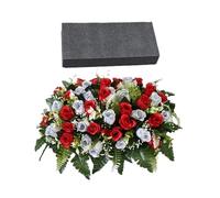 Fiori artificiali cimitero - Addobbi Resistenti UV Realistici Da Esterno - Decorazioni Cimiteriali Con Fiori Finti | Per Lapidi, Pietre Tombali, Funerali, Casse Funebri, Ghirlande, Giardino, Cortile,