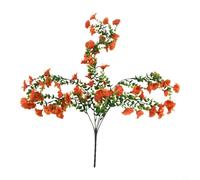 Fiori artificiali da appendere Morning Glory con foglie di eucalipto, 75 cm, in seta sintetica, per esterni, giardino o interni, decorazione per la casa, resistenti alle intemperie, manutenzione rosa