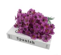 Fiori artificiali dall'aspetto realistico per ambienti esterni, tra cui balconi, portici, vialetti e spazi interni come salotti (viola)