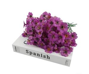 Fiori artificiali dall'aspetto realistico per ambienti esterni, tra cui balconi, portici, vialetti e spazi interni come salotti (viola)