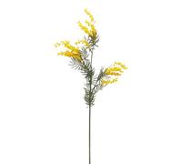 Fiori artificiali del bouquet simulato Progettazione morbida Lifelet 3 Prongled Design per oggetti di fotografia di decorazione per la casa Filo di ferro in plastica rispettoso (Giallo)