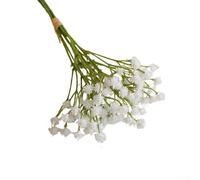 Fiori artificiali di gipsofila eleganti per matrimoni e decorazione della casa, fiori in plastica per tutte le occasioni (bianco)