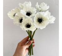 Fiori artificiali di papavero finto, 10 pezzi, fiori finti di seta di papavero artificiale, non sbiadiscono, in lattice di poliuretano, per cucina, tavolo, centrotavola, matrimoni, vacanze, bouquet da