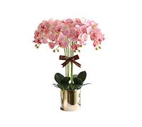Fiori artificiali e falaenopsis Fiori finti Fiori finti Finori Golden Vase Bouquet Bouquet Decorazione per matrimoni Hidrangea Tavolo da matrimonio DECORAZIONE DELLE PERSONE DELLA PARTIZIONE DELLE
