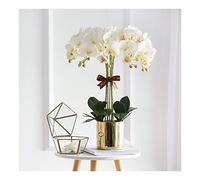 Fiori artificiali e falaenopsis Fiori finti Fiori finti Finori Golden Vase Bouquet Bouquet Decorazione per matrimoni Hidrangea Tavolo da matrimonio DECORAZIONE DELLE PERSONE DELLA PARTIZIONE DELLE