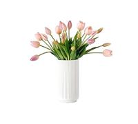 Fiori artificiali fiori artificiali piante finte tulipani di plastica bouquet di fiori finti bagno soggiorno set caffetteria fiore falso (B)