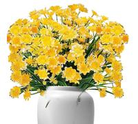 Fiori artificiali, fiori finti, arbusti realistici resistenti ai raggi UV, fiori innaturali margherite, verde realistico per fioriere domestiche, decorazione per interni ed esterni, giardino, portico