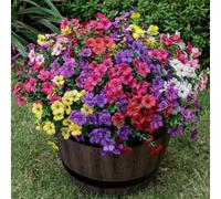 Fiori Artificiali Margherite 7 Rami Seta UV Resistenti | Resistenza ai raggi UV, colori vivaci a lungo, non sbiadisce al sole, perfetto per esterni(Yellow)