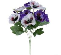 Fiori artificiali, orchidea viola del pensiero in seta da 31 cm, texture realistica, fiori di lunga durata, colori vivaci che non annaffiano, decorazione per la casa e le feste di nozze (E)