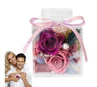 Fiori artificiali per interni, decorazione di fiori artificiali,Set di fiori eterni in acrilico, decorazione | Strumento di decorazione di buon significato per biblioteca, scaffale, tab