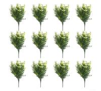 Fiori artificiali realistici per uso esterno, resistenti alle intemperie, in plastica, decorazione da giardino con sfumature per patio, prato, cimitero, matrimoni, eventi, colori misti, confezione da