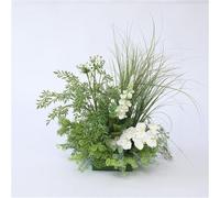 Fiori artificiali realistici, pianta finta, verde esente da manutenzione, piante artificiali per la decorazione della casa e dell'ufficio (K)