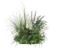 Fiori artificiali realistici, pianta finta, verde esente da manutenzione, piante artificiali per la decorazione della casa e dell'ufficio (C)