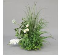 Fiori artificiali realistici, pianta finta, verde esente da manutenzione, piante artificiali per la decorazione della casa e dell'ufficio (AB)