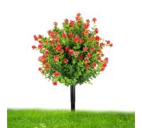 Fiori artificiali resistenti ai raggi UV, realistici e resistenti ai raggi | Fiori artificiali per esterni, per giardino, primavera, cortile, casa, estate, paesaggio, terrazza, cimitero