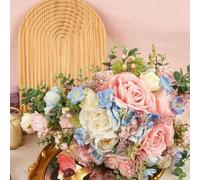 Fiori artificiali rosa del bouquet da sposa per matrimoni per la festa della