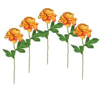 Fiori artificiali, set da 5 pezzi, 35 cm, fiori artificiali come veri ranuncoli, decorazioni floreali, fiori primaverili, fiori pasquali, fiori di seta, fiori di seta, fiori di seta, fiori di seta