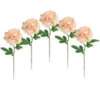 Fiori artificiali, set da 5 pezzi, 35 cm, fiori artificiali come veri ranuncoli, decorazioni floreali, fiori primaverili, fiori pasquali, fiori di seta, fiori di seta, fiori di seta, fiori di seta