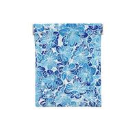 Fiori astratti blu, Spremere il portafoglio superiore da donna Borsa portaoggetti Piccola portamonete Portamonete