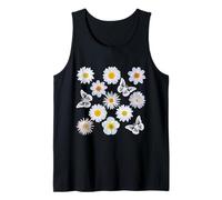 Fiori Bianchi Margherita e Farfalla Floreale Scatter Shapes Mania Canotta