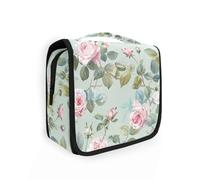 Fiori borse da viaggio cosmetiche per le donne con gancio appeso Borsa da barba portatile per gli uomini Verticale Free-Standing