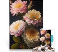 fiori botanici d'epoca Puzzle 1000 pezzi per adolescenti Giocattoli che creano dipendenza e sfidano l'intelligenza del cervello Ottimo regalo per i giochi 38x26cm