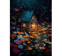 Fiori Case Puzzle 2000 Pezzi, 3D Puzzle per Adulti Impegnativo, Educa Puzzles Artistico, Divertente E Stimolante Puzzles Decorativo per La Famiglia, Regalo e Decorazione Pareti FNKL6-451