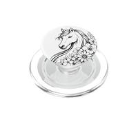 Fiori Cavallo Linea Art Minimalista Splash PopSockets PopGrip per MagSafe