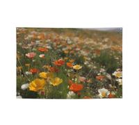 Fiori che sbocciano sul prato Banner personalizzati grandi banner per feste all'aperto Lndoor con quattro fori rotondi in metallo banner segno per la decorazione di feste aziendali