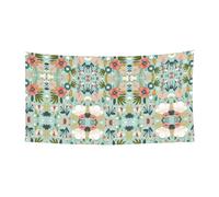 Fiori che stampano il segno della bandiera del pacchetto 1'Pack per Halloween, decorazione d'attaccatura dell'interno ed esterno, resistente ai raggi UV con i fori