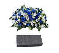 Fiori Cimiteriali Per La Tomba - Decorazione Artificiale Da Esterno Resistente Ai Raggi UV - Composizioni Decorative per Tomba | Adatto A Sito Di Sepoltura, Camposanto, Lapide, Bara Funebre, Patio