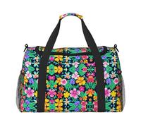 Fiori colorati È una borsa da viaggio a tracolla portatile con grande capacità e multifunzione, un must per i viaggi all'aperto