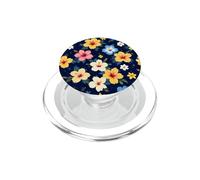 Fiori colorati Midnight Pattern Fiori Floreale PopSockets PopGrip per MagSafe