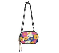 Fiori colorati Mini Crossbody Borse per gli uomini Trendy con Cinghia Regolabile Piccole Borse Avere un pasto bolsa de mano para mujer