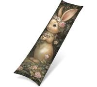 Fiori Cuscino per Dormire Laterale 40x140 Animale Cuscino Lungo per Dormire Lateralmente, Cuscini per il Collo, per Gravidanza e Sostenere la Maternità, Morbido Velluto Federe Cuscini Letto w0-1900