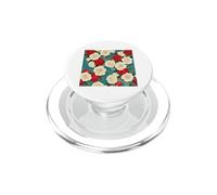 Fiori da giardino rossi crema rosa floreale PopSockets PopGrip per MagSafe