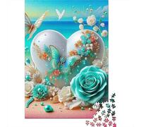 Fiori d'amore Jigsaw Puzzle Impossible 1000 Pezzi Decorazione Per La Casa. Rilassamento E Intelligence Per Adulti E Ragazzi Da 14 Anni 1000pcs (75x50cm)