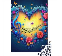 Fiori d'amore Jigsaw Puzzle Impossible 1000Pcs Decorazione Per La Casa. Giochi Rilassamento E Intelligence Per Adulti E Ragazzi Da 14 Anni 1000pcs (75x50cm)