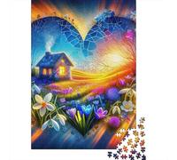 Fiori d'amore Puzzle Impossible 1000Pcs Decorazione Per La Casa. Rilassamento E Intelligence Per Adulti E Bambini Da 12 Anni 1000pcs (75x50cm)