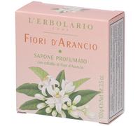 L'Erbolario Fiori d’Arancio - Sapone Profumato 100 g con Estratto di Fiori d’Arancio - Detergente Delicato e Emolliente per Mani e Corpo