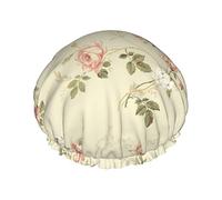 Fiori decorativi Cuffia da doccia stampata Cuffia da bagno Cuffia da doccia impermeabile Si adatta a tutte le dimensioni della testa Tutte le trame dei capelli per le donne Cuffia da bagno per capel