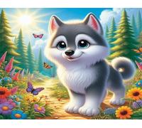 Fiori del bosco Animali Puzzle 120 Pezzi 25x20 cm Puzzle Fai da te,Intrattenimento Creativo - Puzzle Per Adulti E Tutta La Famiglie