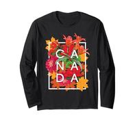 Fiori del Canada Art - Souvenir Canadese Maglia a Manica