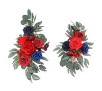Fiori del Matrimonio Artificiale Decorazione Realistica per Segnali di Benvenuto di Nozze, Eccellenti Decorazioni D'interni, 2 Pezzi (#1) (#2)